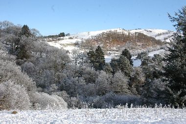 Winter View from Large Yurt